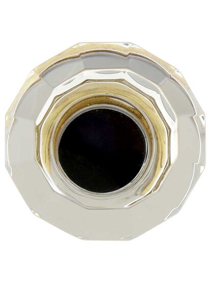Alternate View 2 of Small Brookmont Crystal Cabinet Knob With Solid Brass Base