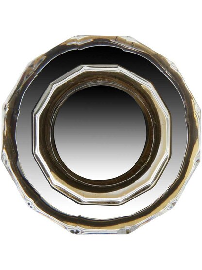 Alternate View 2 of Medium Brookmont Crystal Cabinet Knob With Solid Brass Base
