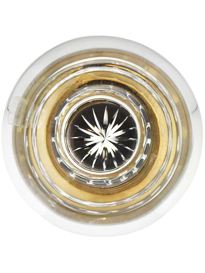 Alternate View 2 of Over-Sized Georgetown Crystal Knob With Solid Brass Base