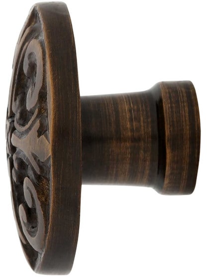 Alternate View of Gaios Solid-Brass Cabinet Knob - 1 1/2 inch Diameter.