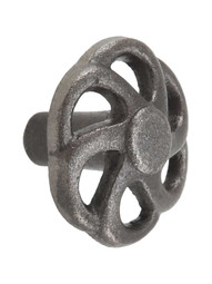 Pinwheel Cast-Iron Cabinet Knob - 1 5/8" Diameter