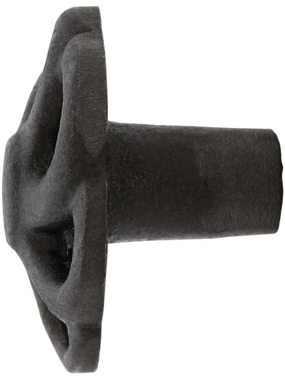 Alternate View of Pinwheel Cast-Iron Cabinet Knob - 1 5/8 inch Diameter.