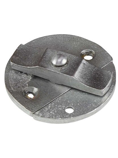 Large Turn Button with Back Plates - 2 1/16 inch Diameter.