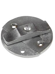 Small Turn Button with Back Plates - 1 9/16 Diameter