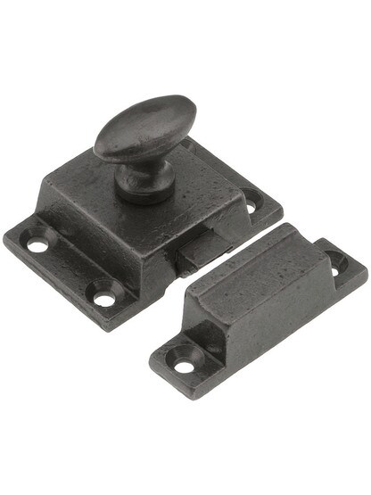 Cast Iron Cabinet Latch With Oval Turn Piece.