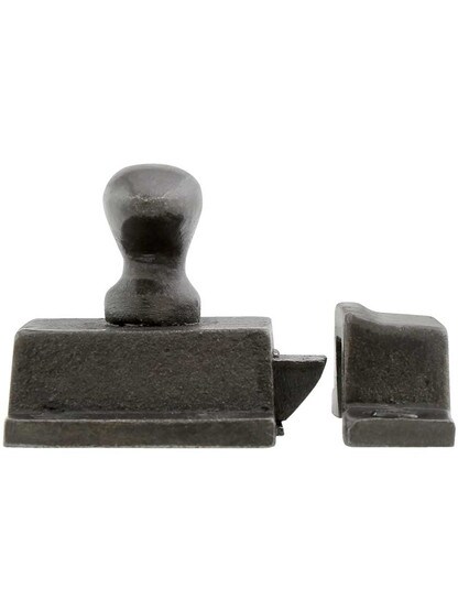 Alternate View 2 of Cast Iron Cabinet Latch With Oval Turn Piece.