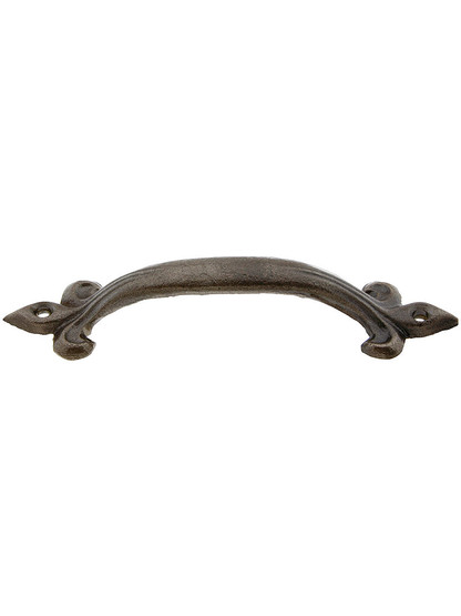 Orleans Cast-Iron Drawer Pull - 4 inch Center-to-Center