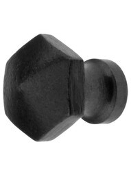Cast Iron Hexagonal Cabinet Knob with 7/8" Diameter