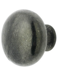 Round Iron Cabinet Knob - 1 5/16" Diameter