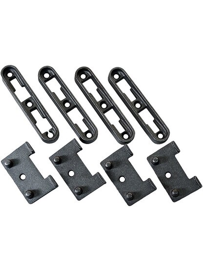 Cast Iron Bed Rail Bracket Set.