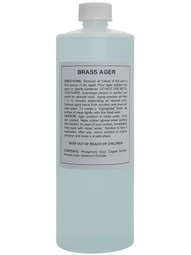 Brass & Bronze Aging Solution - 32 oz. Bottle