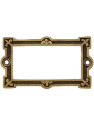 Fleur de Lis Label Holder in Antique-By-Hand Finish.