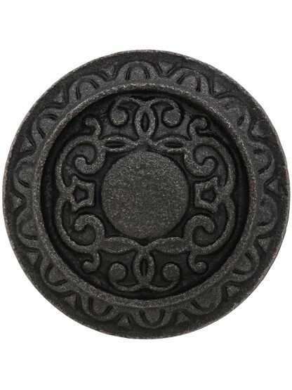 Alternate View 2 of Mantua Pattern Cast-Iron Cabinet Knob.
