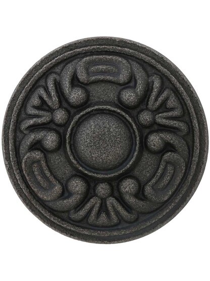 Alternate View 2 of Decorative Victorian Cast-Iron Cabinet Knob.
