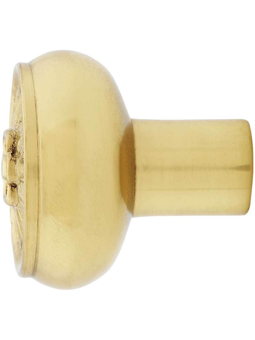 Alternate View of Pisano Solid-Brass Cabinet Knob.