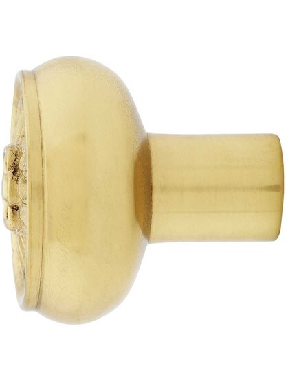 Alternate View of Pisano Solid-Brass Cabinet Knob.