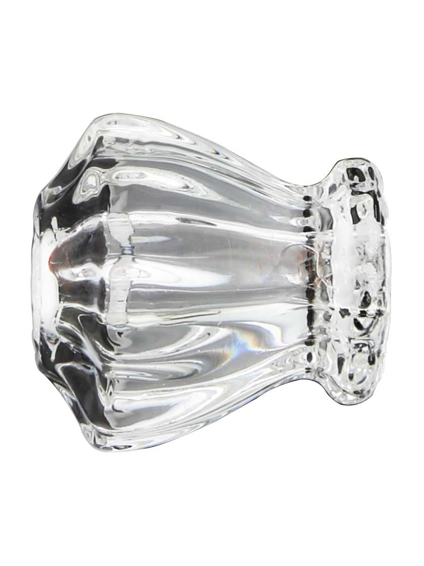 Alternate View of 1 inch Fluted Clear Glass Knob