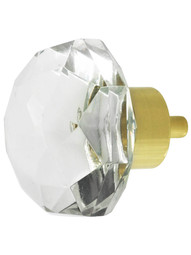Extra Large Diamond Style Knob With Solid Brass Base