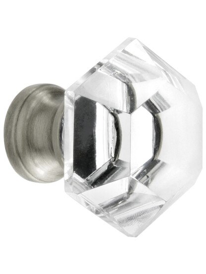 Four Vintage Glass Knobs Drawer Antique Cabinet Pull Supplies