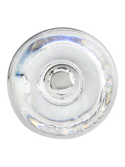 Alternate View 2 of Mushroom Glass Cabinet Knob With Nickel Bolt