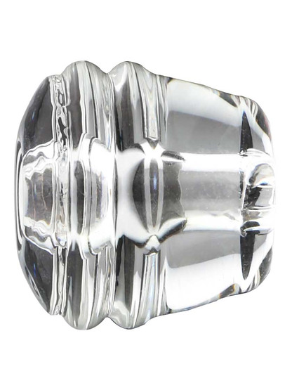 Round Glass Cabinet Knob with Nickel Bolt