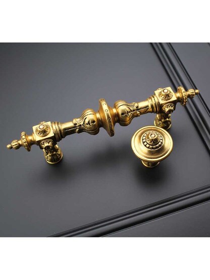 Alternate View of Portobello Jeweled Knob With Kensington Back Plate.