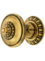 Portobello Jeweled Knob With Kensington Back Plate