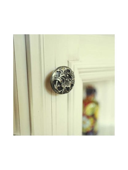 Alternate View of Ginkgo Leaf Cabinet Knob - 1 3/8 inch Diameter.