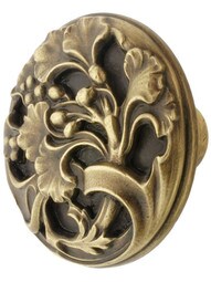 Ginkgo Leaf Cabinet Knob - 1 3/8" Diameter