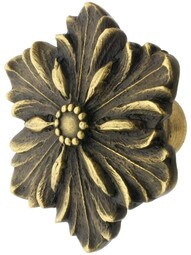 Opulent Flower Cabinet Knob - 1 5/8" Diameter