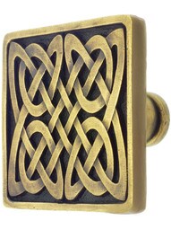Celtic Isles Square Knob - 1 3/8" x 1 3/8"