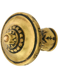 Portobello Jeweled Knob - 1 1/4 inch Diameter.