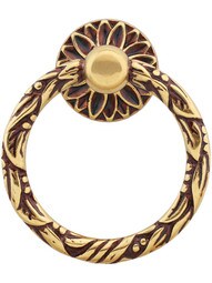 Ribbons and Wreath Ring Pull - 2" x 1 5/8"
