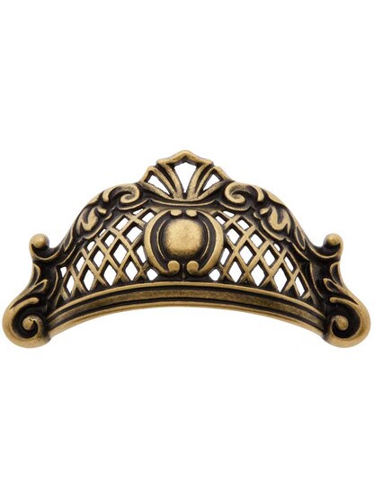 3 13/16" Baroque Bin Pull - 2 1/2" Center-to-Center