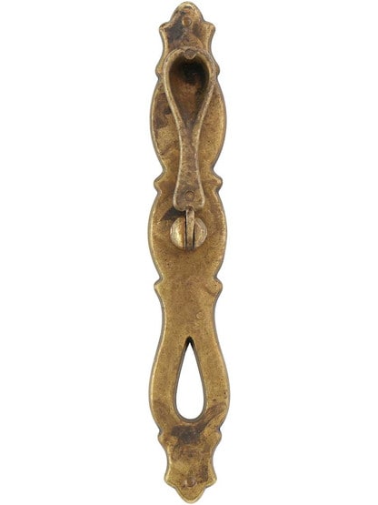 Alternate View of Large Toscana Drop Pull With Tall Backplate