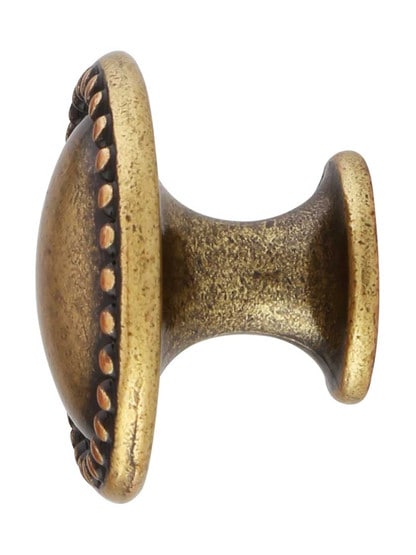 Alternate View of Beaded Round Cabinet Knob With Choice Of Finish.