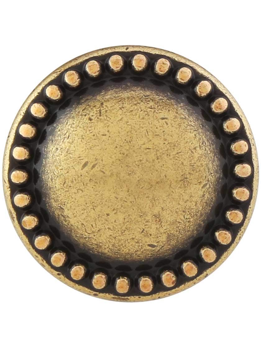 Alternate View 2 of Beaded Round Cabinet Knob With Choice Of Finish.