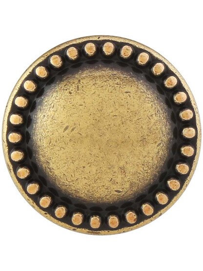 Alternate View 2 of Beaded Round Cabinet Knob With Choice Of Finish.