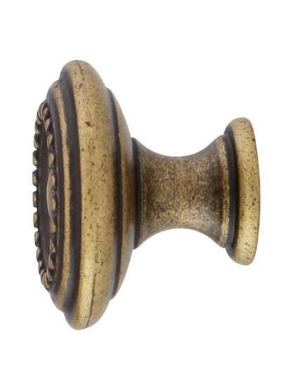 Alternate View of Beaded Round Cabinet Knob - 1 inch Diameter.