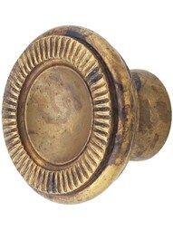 Small Knurled Edge Cabinet Knob - 1" Diameter