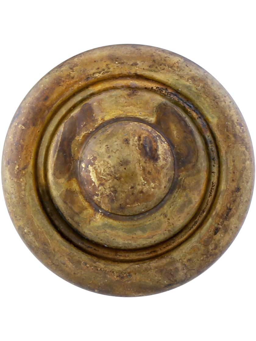 Double-Ringed Cabinet Knob - 1 3/16" Diameter