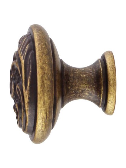 Alternate View of Small Swirl Cabinet Knob in Choice of Finish.
