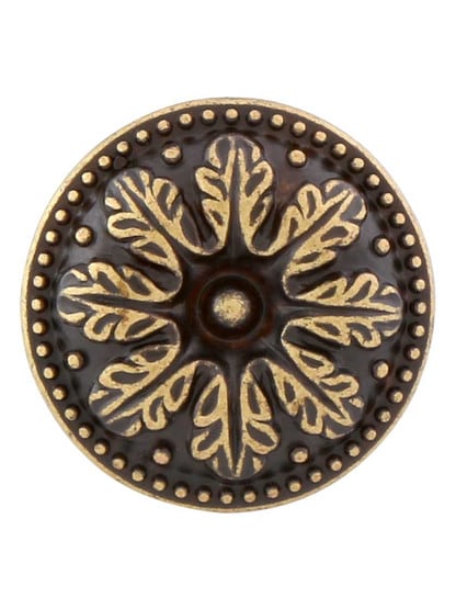 Alternate View 2 of Small Leaf Cabinet Knob with Choice of Finish.