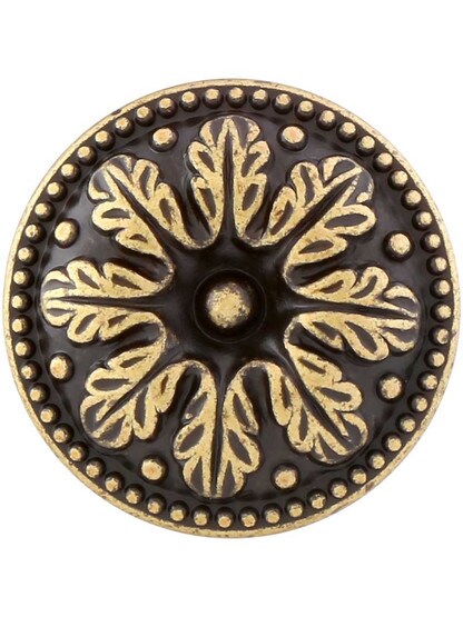 Alternate View 2 of Leaf Design Cabinet Knob With Choice Of Finish.