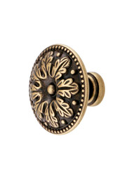 Leaf Design Cabinet Knob With Choice Of Finish.