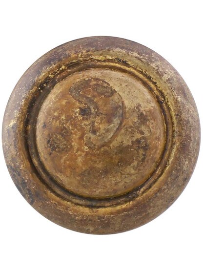 Alternate View 2 of Ringed Edge Round Cabinet Knob - 1 3/16 inch Diameter.