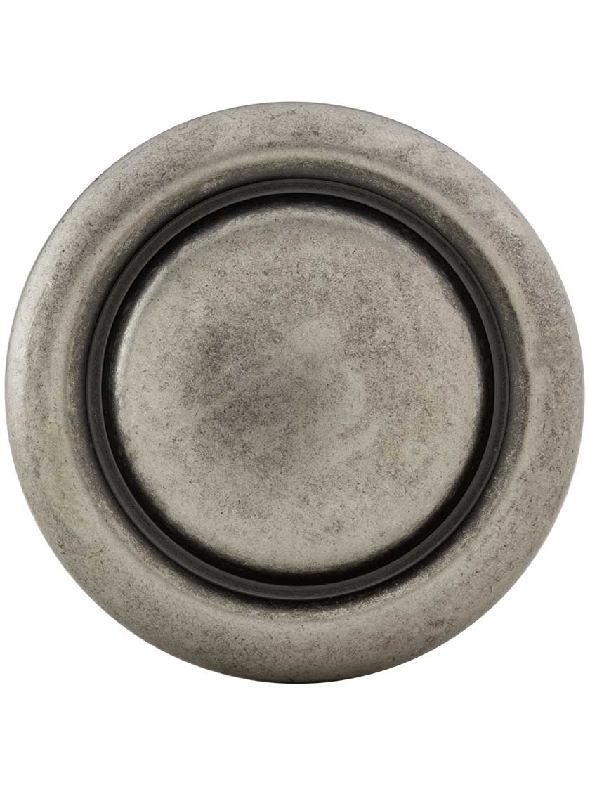 Alternate View 4 of Ringed Edge Round Cabinet Knob - 1 3/16 inch Diameter.