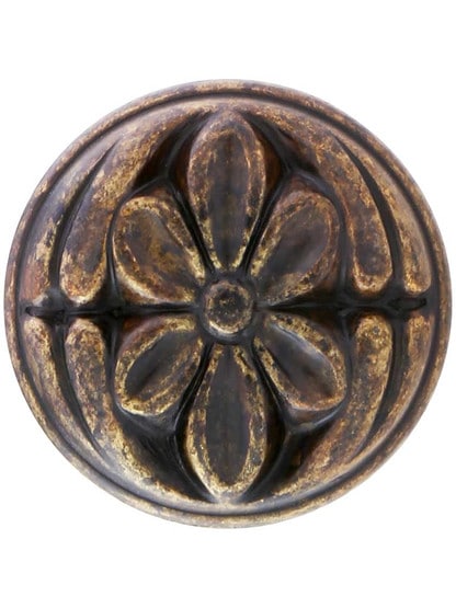 Alternate View 2 of Flower Cabinet Knob - 1 3/16 inch Diameter.