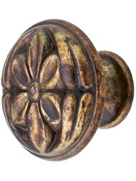 Flower Cabinet Knob - 1 3/16" Diameter