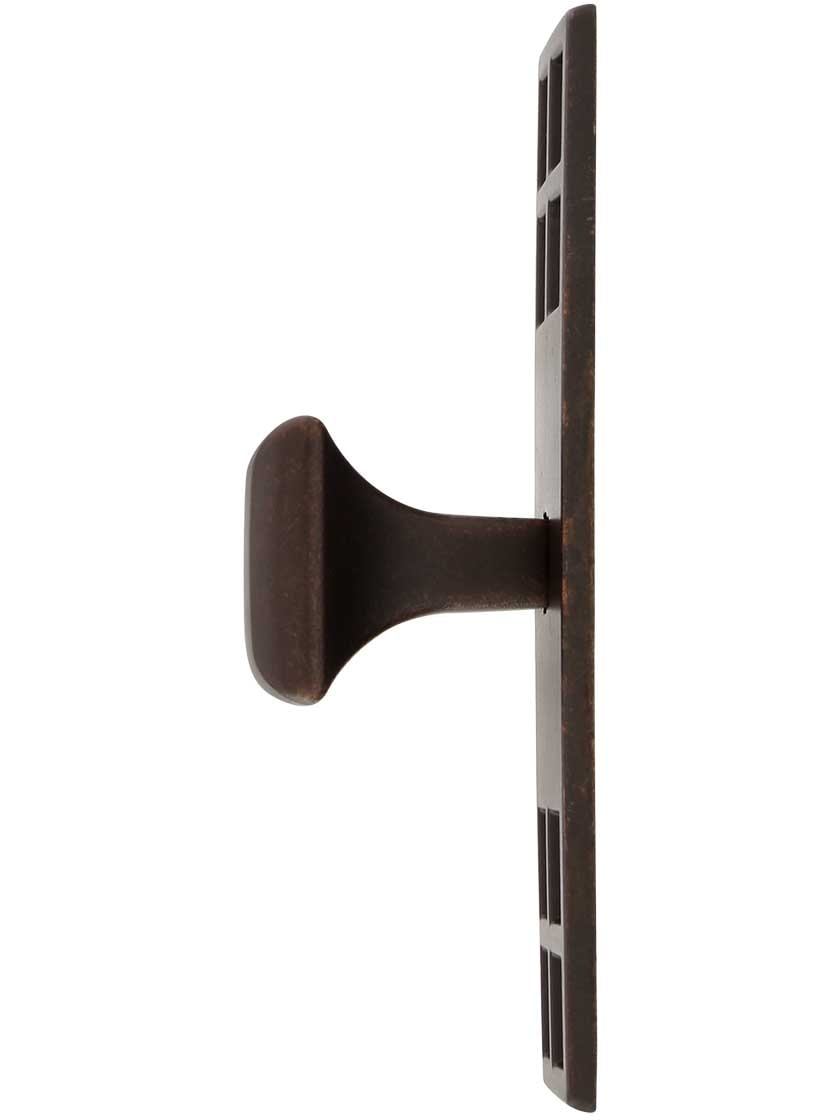 Alternate View of Mackintosh Cabinet Knob With Pierced Backplate